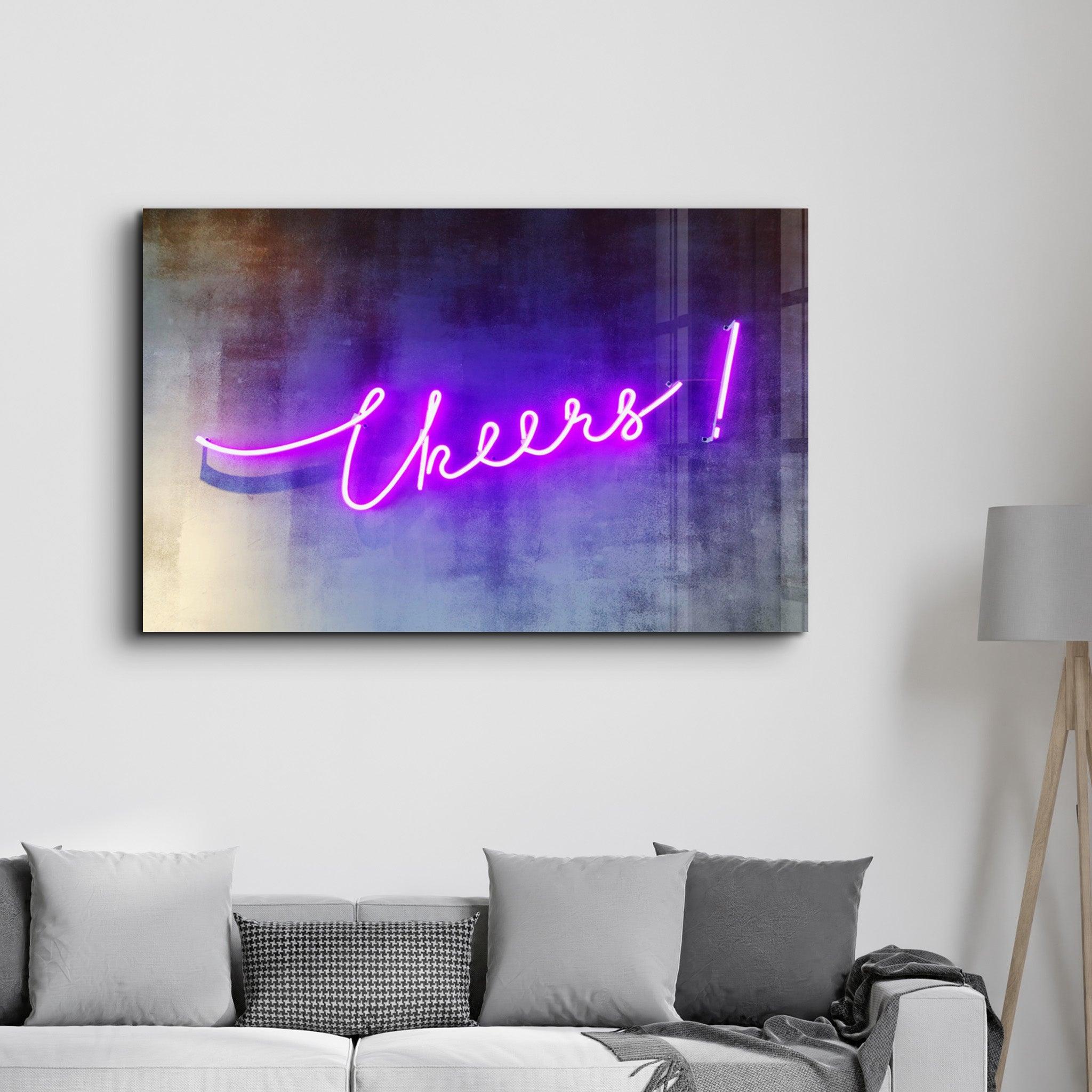 Cheers! | Glass Wall Art - Artdesigna