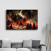 Meeting on the Dark Side | Secret World Collection Glass Wall Art - Artdesigna