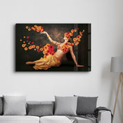 Oriental Dancer | Designer's Collection Glass Wall Art - Artdesigna