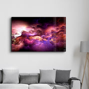 Mystic Sky Purple Tones | Glass Wall Art - Artdesigna