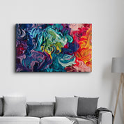 Dance of Oil Paints | Glass Wall Art - Artdesigna