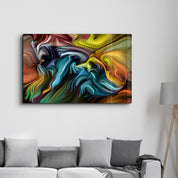 Abstract Strokes | Glass Wall Art - Artdesigna