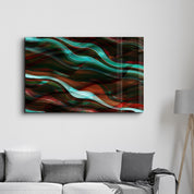 Abstract Lines | Glass Wall Art - Artdesigna