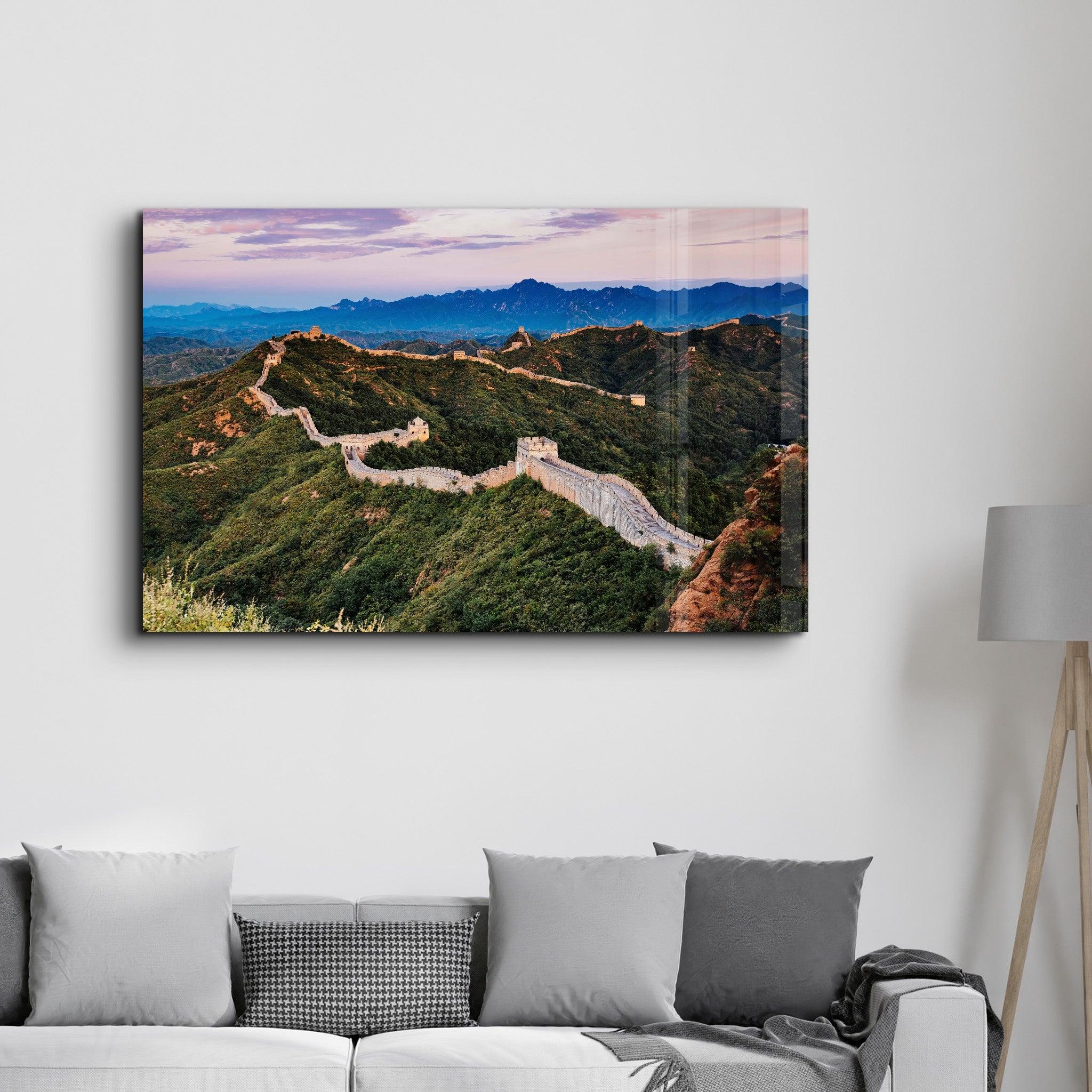 The Great Wall of China | Glass Wall Art - Artdesigna