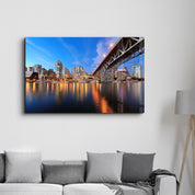 Vancouver - Canada Skyline | Glass Wall Art - Artdesigna