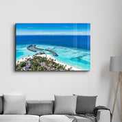 Maldives | Glass Wall Art - Artdesigna