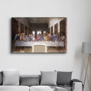 Leonardo da Vinci's The Last Supper (1495-1498) | Glass Wall Art - Artdesigna