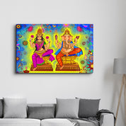 Lord Ganesha Illustration | Glass Wall Art - Artdesigna