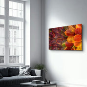 Leaves | Glass Wall Art - Artdesigna