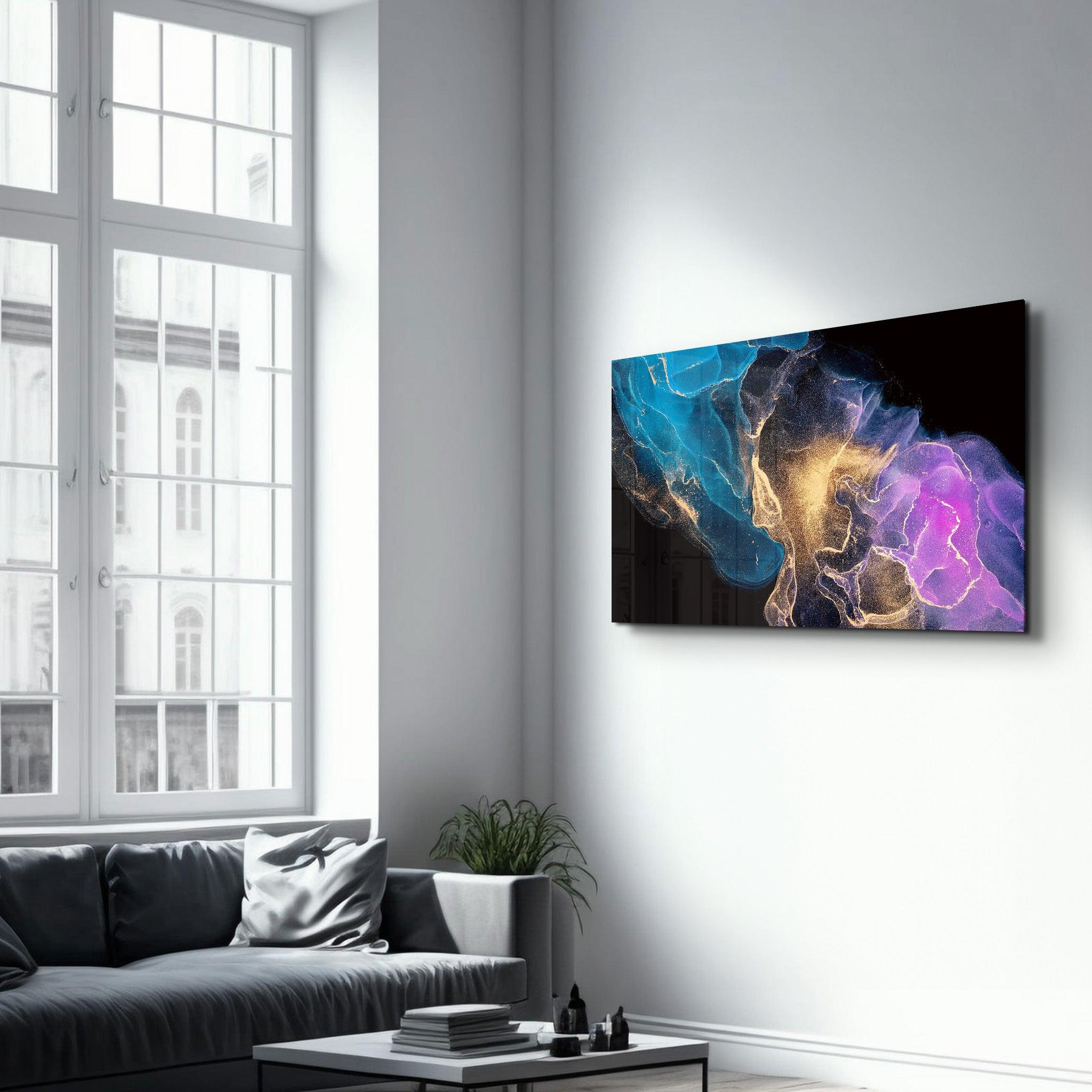 Nebula Dreams | Glass Wall Art - Artdesigna