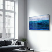 Blue Gradient | Glass Wall Art - Artdesigna