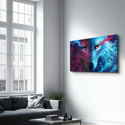 Mystical Wolf | Glass Wall Art - Artdesigna