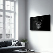 The French Bulldog | Glass Wall Art - Artdesigna