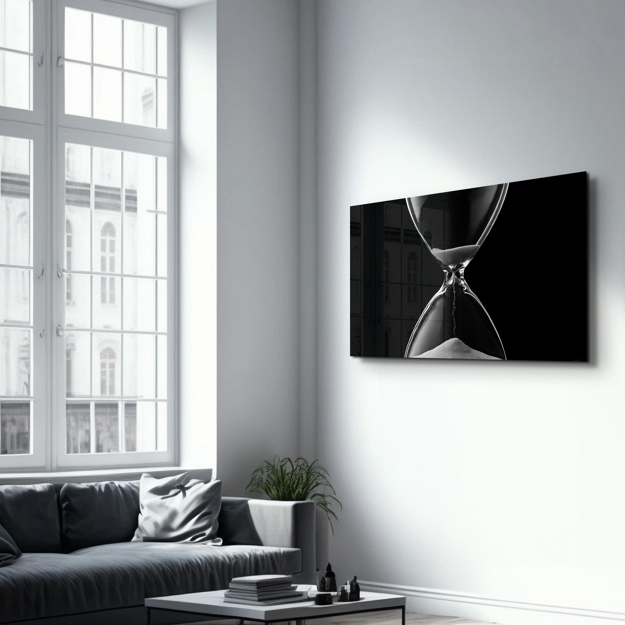 No Time To Waste | Glass Wall Art - Artdesigna