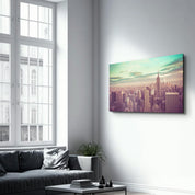 New York City | Glass Wall Art - Artdesigna