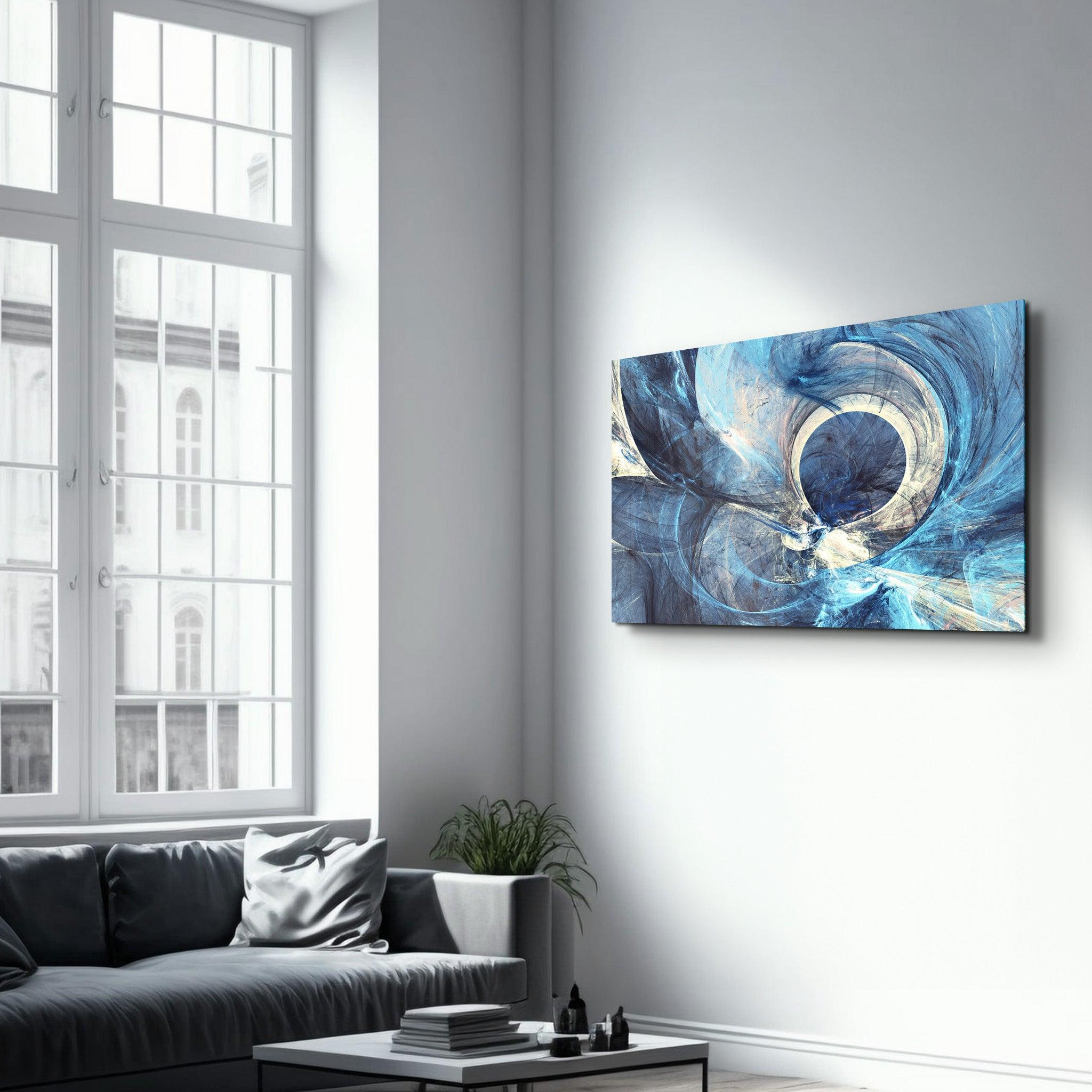 Cosmic Vortex | Glass Wall Art - Artdesigna