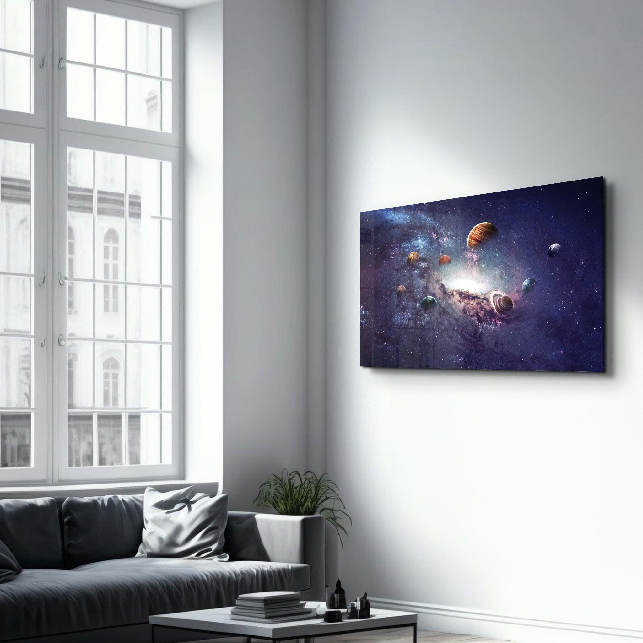 Galaxy | Glass Wall Art - Artdesigna