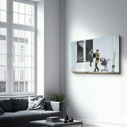 Banksy - Looting Soldiers | Glass Wall Art - Artdesigna