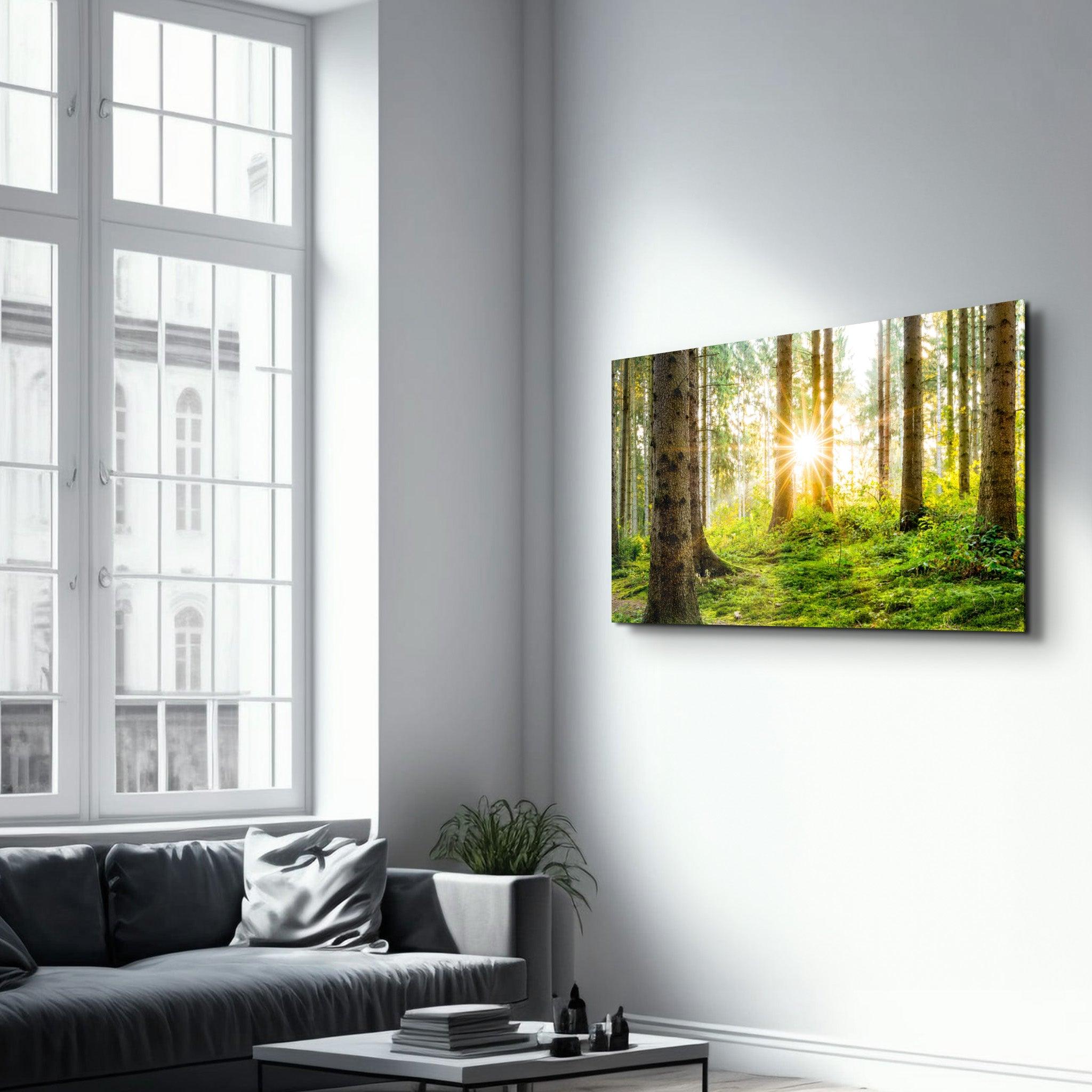 The Forest | Glass Wall Art - Artdesigna