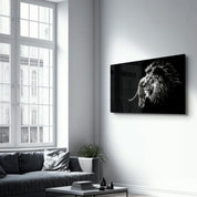 Lion | Glass Wall Art - Artdesigna