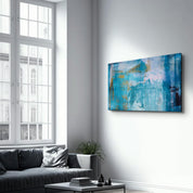 Blue | Glass Wall Art - Artdesigna