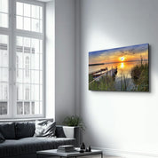 Sunset | Glass Wall Art - Artdesigna