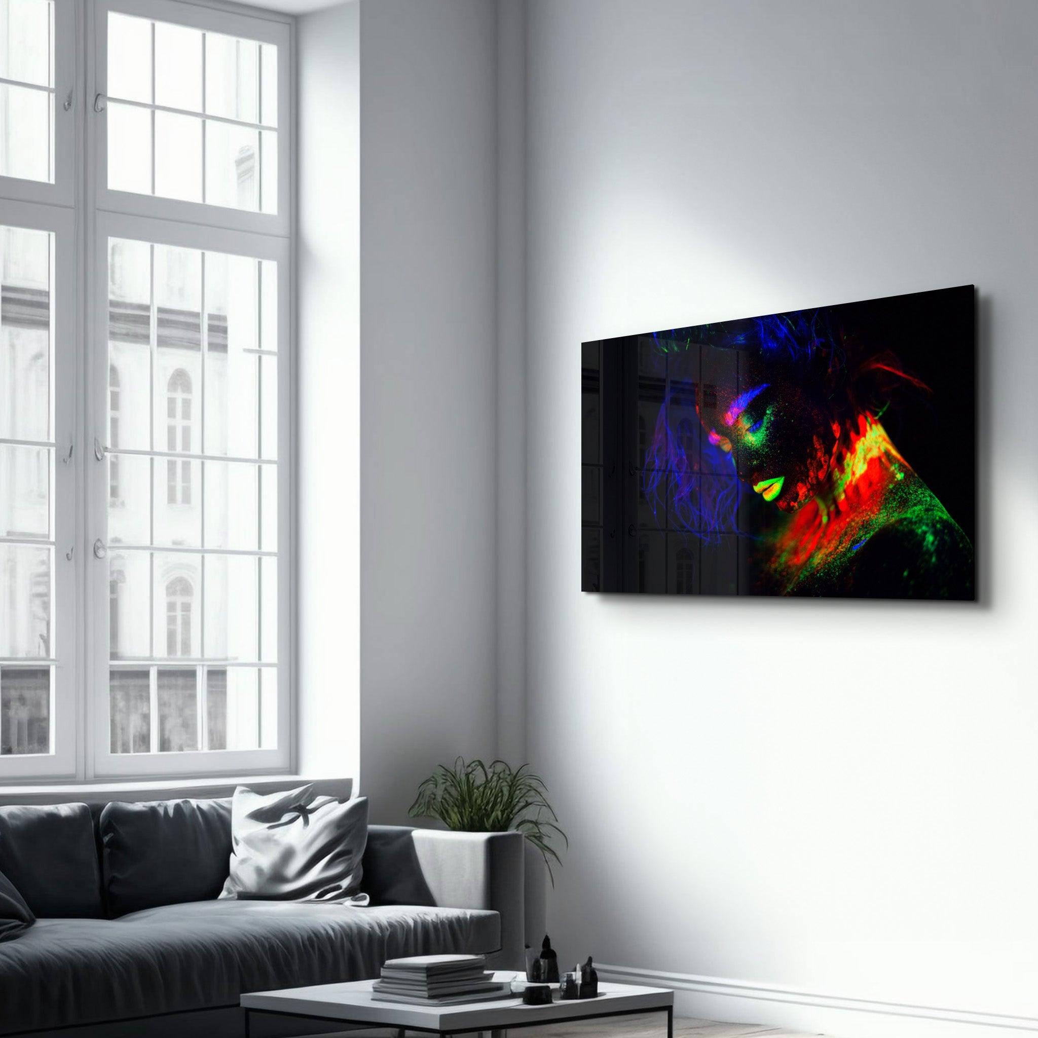 Glowing in the Dark | Glass Wall Art - Artdesigna