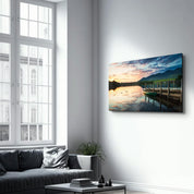 Lake Landscape | Glass Wall Art - Artdesigna