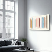 Color Lines | Glass Wall Art - Artdesigna