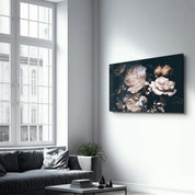 Hidden Flowers | Glass Wall Art - Artdesigna