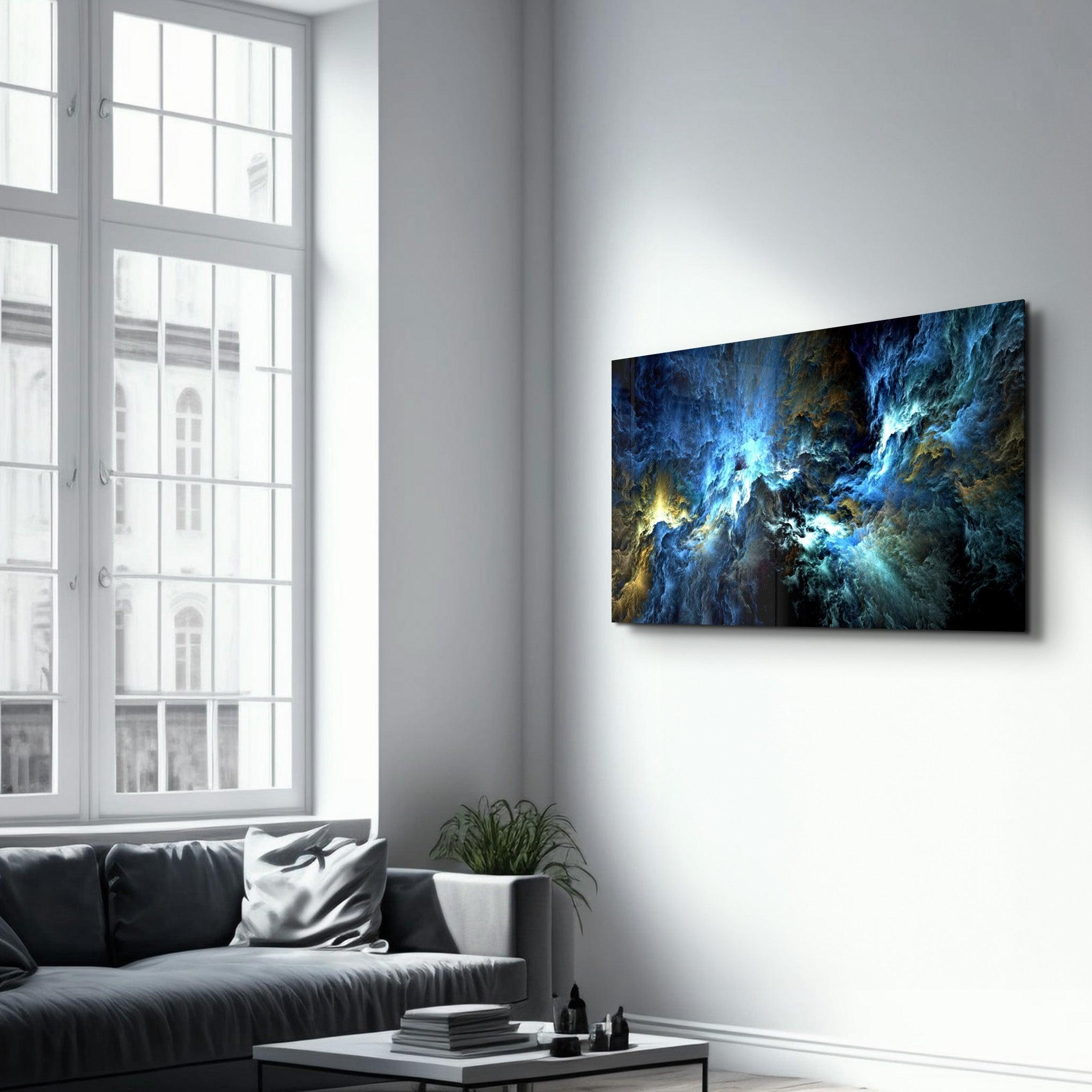 Myth of The Sky Glass Wall Art - Artdesigna