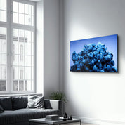 Bluee | Designer's Collection Glass Wall Art - Artdesigna