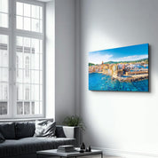 St. Tropez | Glass Wall Art - Artdesigna