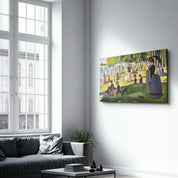 A Sunday on La Grande Jatte (1884) by Georges Seurat | Glass Wall Art - Artdesigna