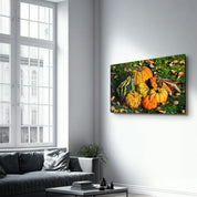 Pumpkins | Glass Wall Art - Artdesigna