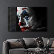 Joker Face | Glass Wall Art - Artdesigna