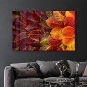 Leaves | Glass Wall Art - Artdesigna