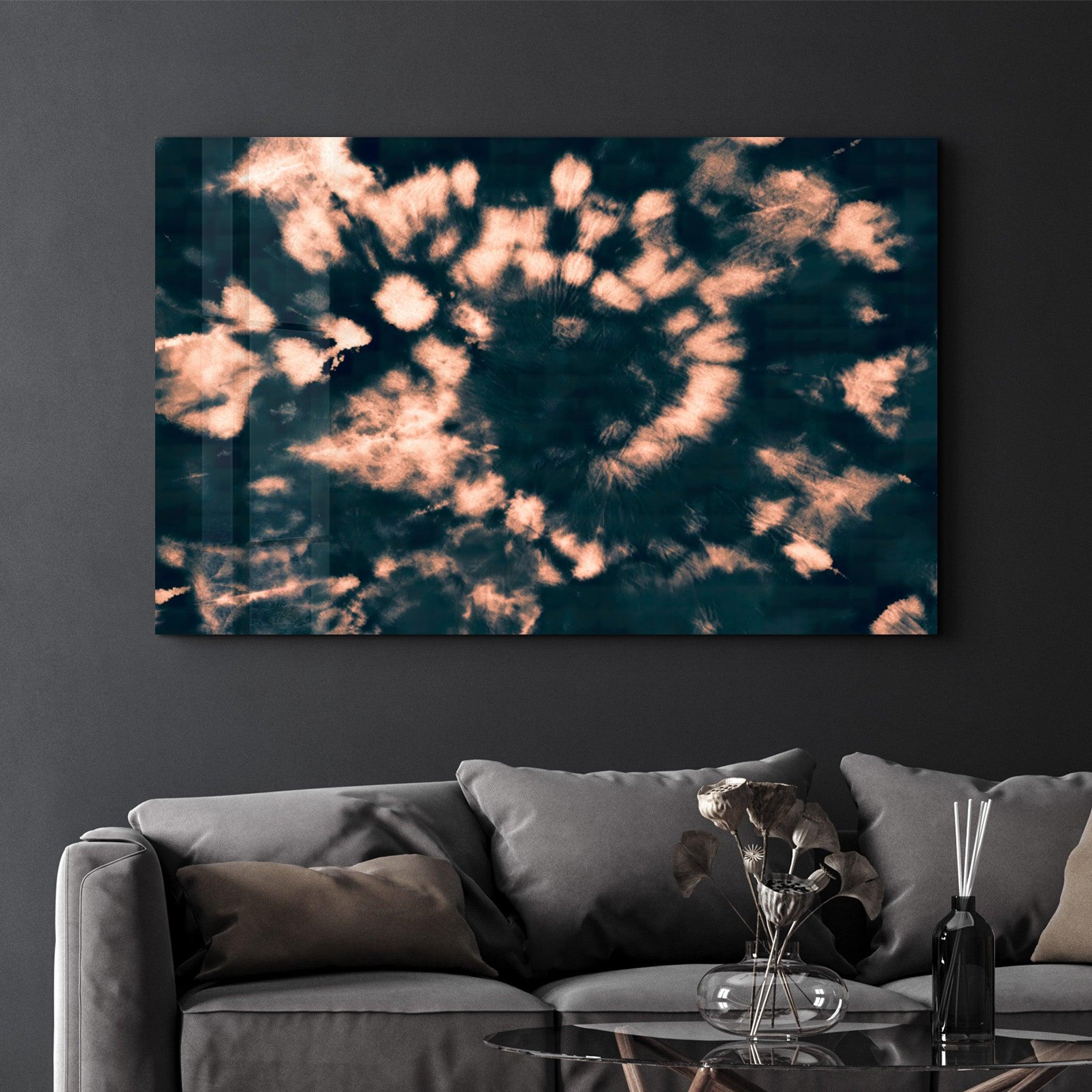 Celestial Tie-Dye | Glass Wall Art - Artdesigna