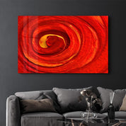 Red Gradient | Glass Wall Art - Artdesigna