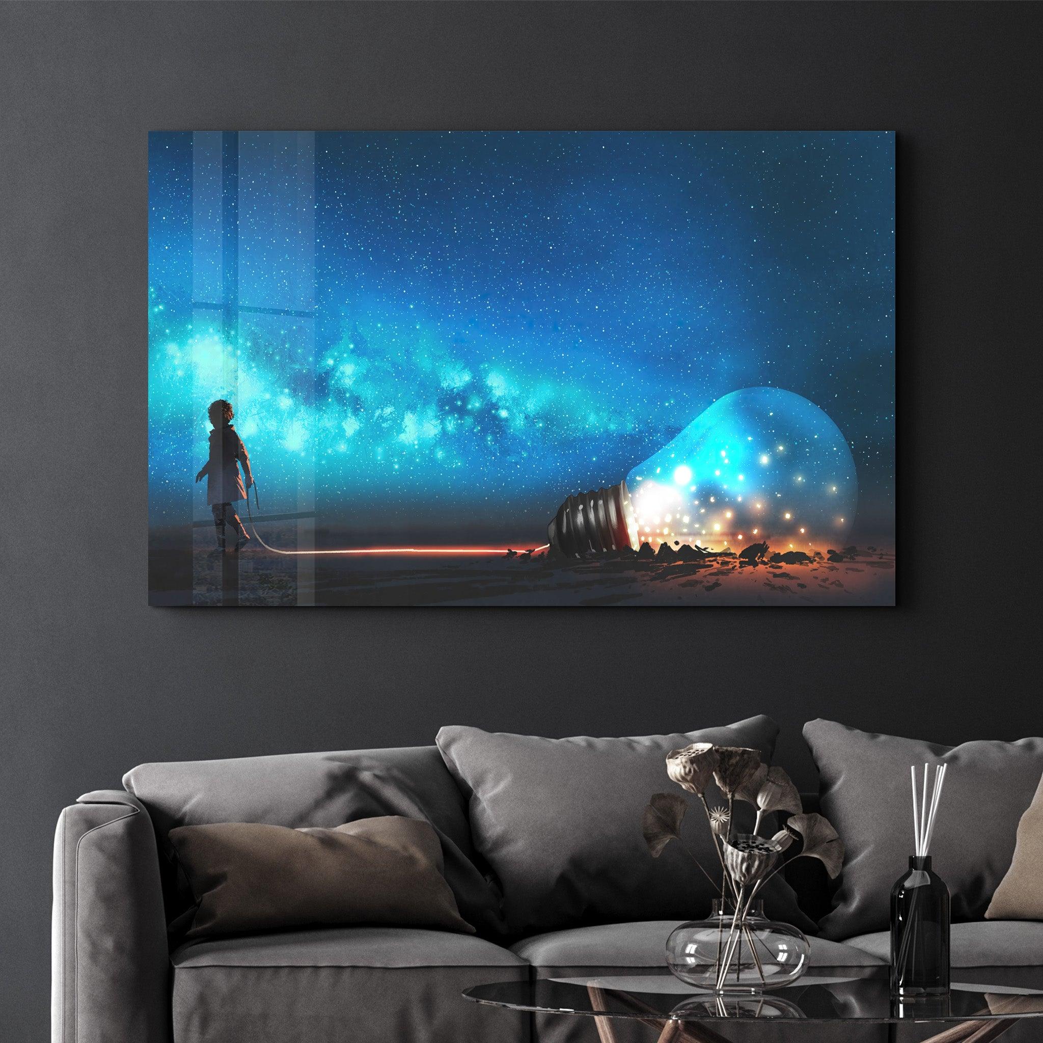 Imagination | Glass Wall Art - Artdesigna