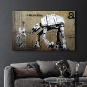 Banksy - I am Your Father | Glass Wall Art - Artdesigna