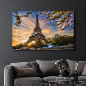 Eiffel Tower | Glass Wall Art - Artdesigna