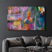 Oil Paint Abstract | Glass Wall Art - Artdesigna