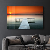 Pier 7 | Glass Wall Art - Artdesigna