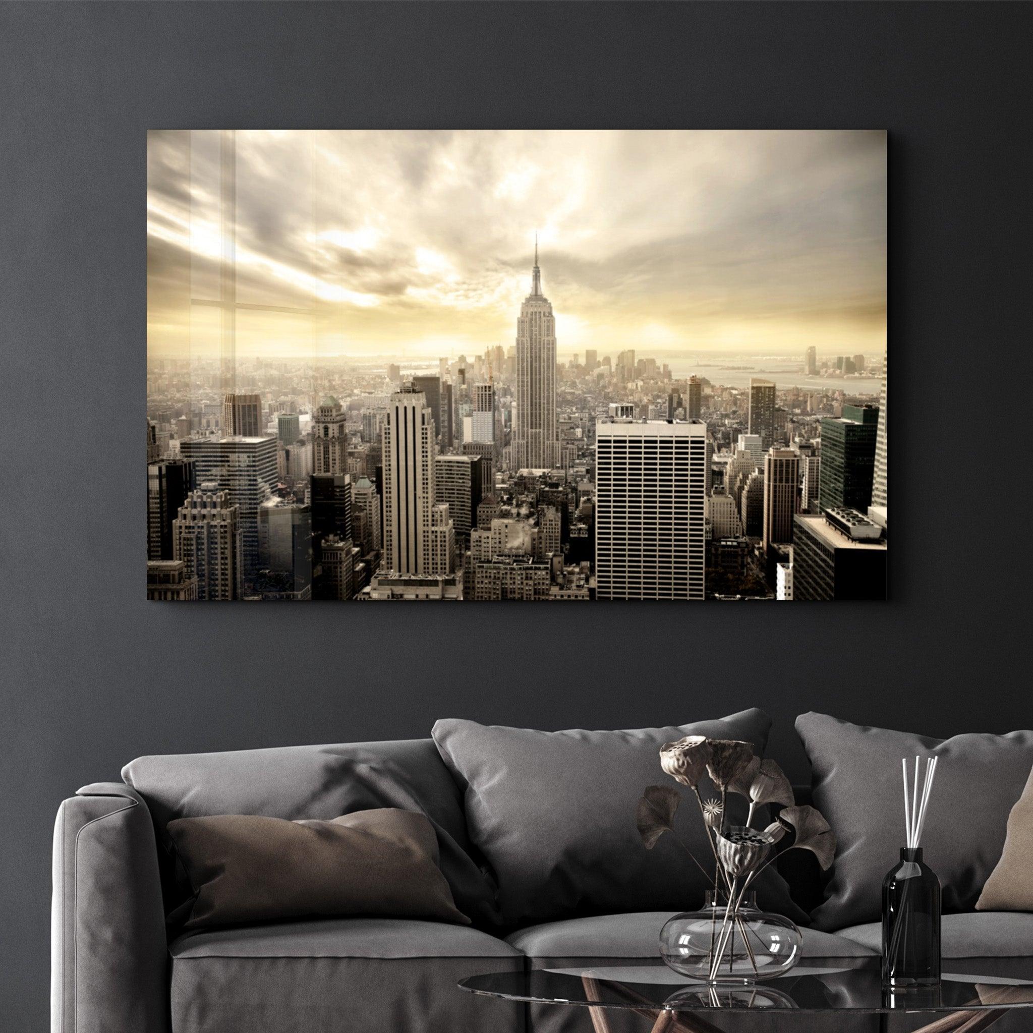 New York (NYC) | Glass Wall Art - Artdesigna