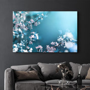 Spring Flowers | Glass Wall Art - Artdesigna