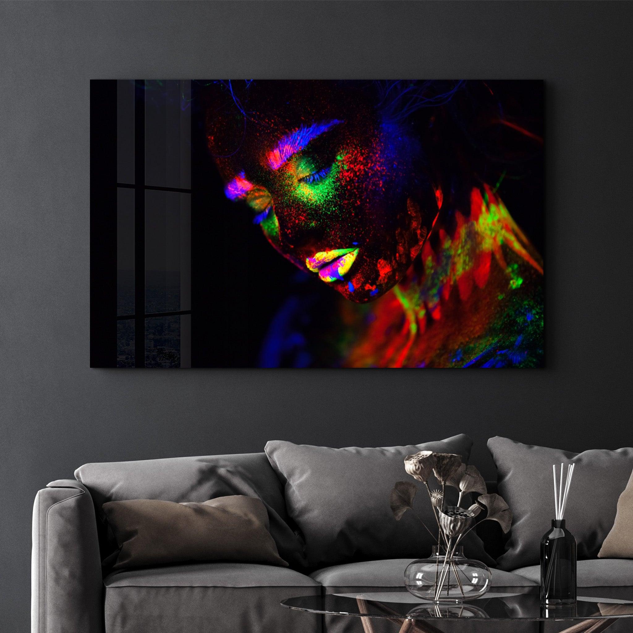 Glowing in the Dark | Glass Wall Art - Artdesigna