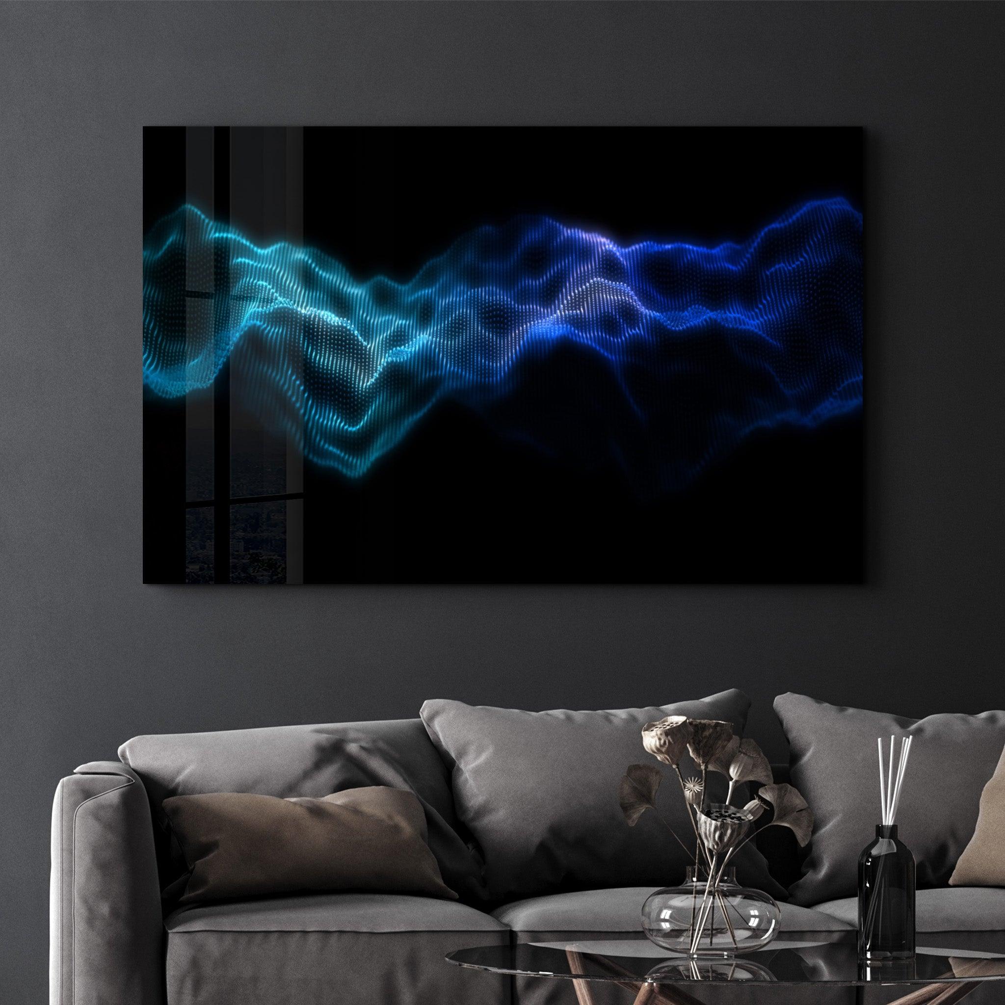 Rhythmic Fog | Glass Wall Art - Artdesigna