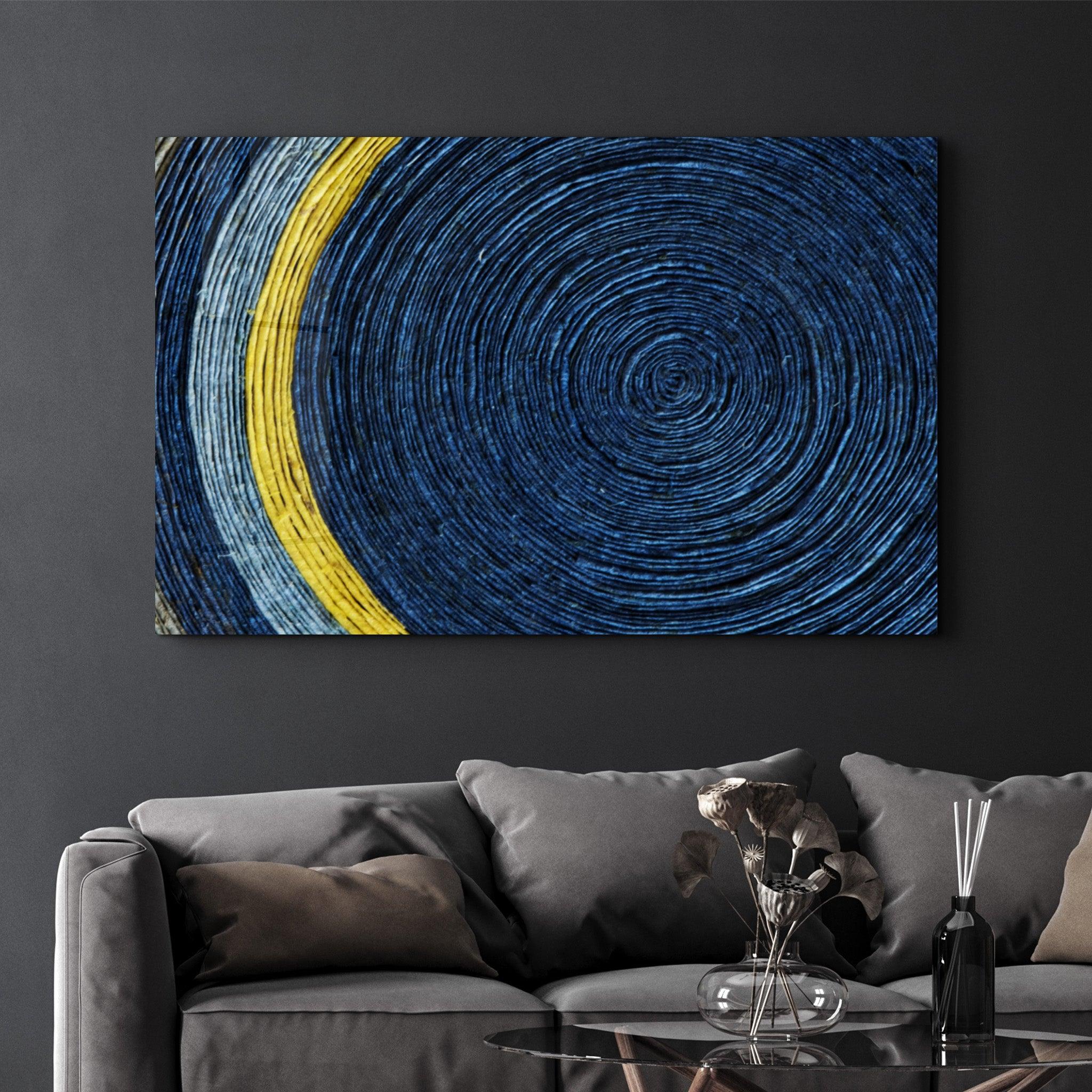 Colored Spiral | Glass Wall Art - Artdesigna