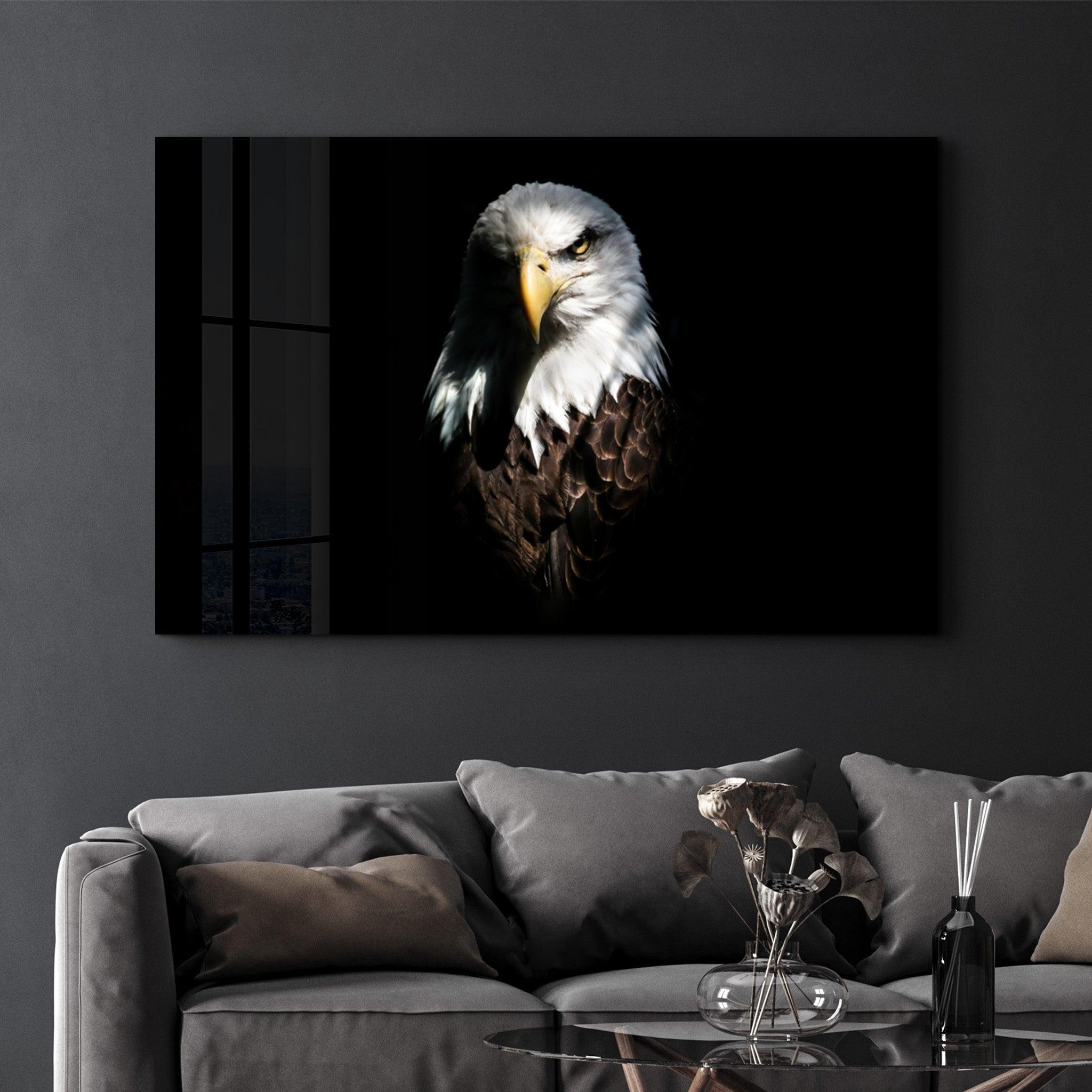 Eagle 1 | Glass Wall Art - Artdesigna